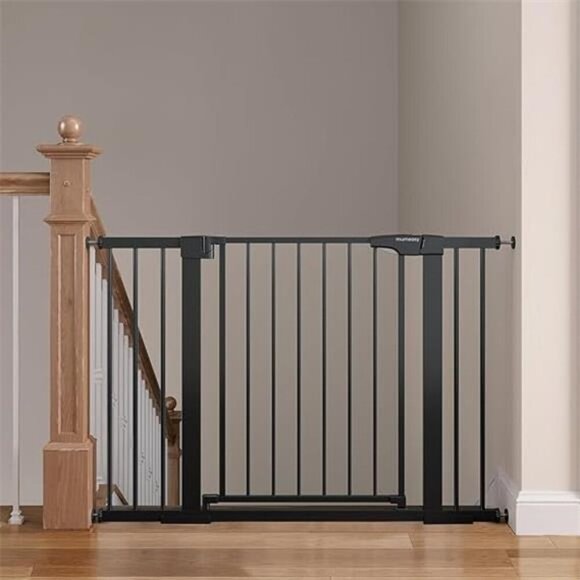 Baby Gate for Stairs, 29.6"-46" Pressure Mounted Dog Gate for House, Auto Close - Picture 7 of 7